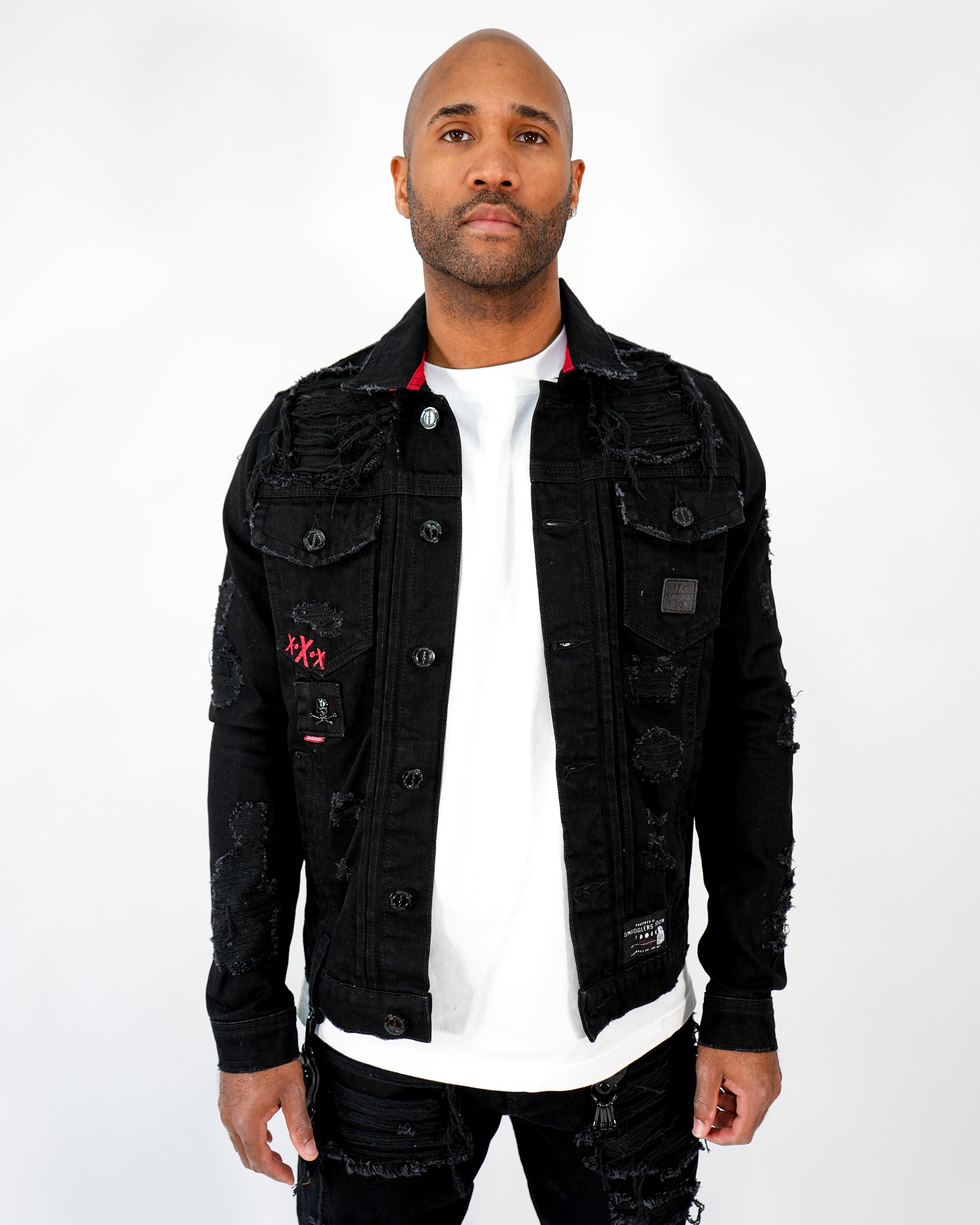 Midnight Operator Black Denim Jacket