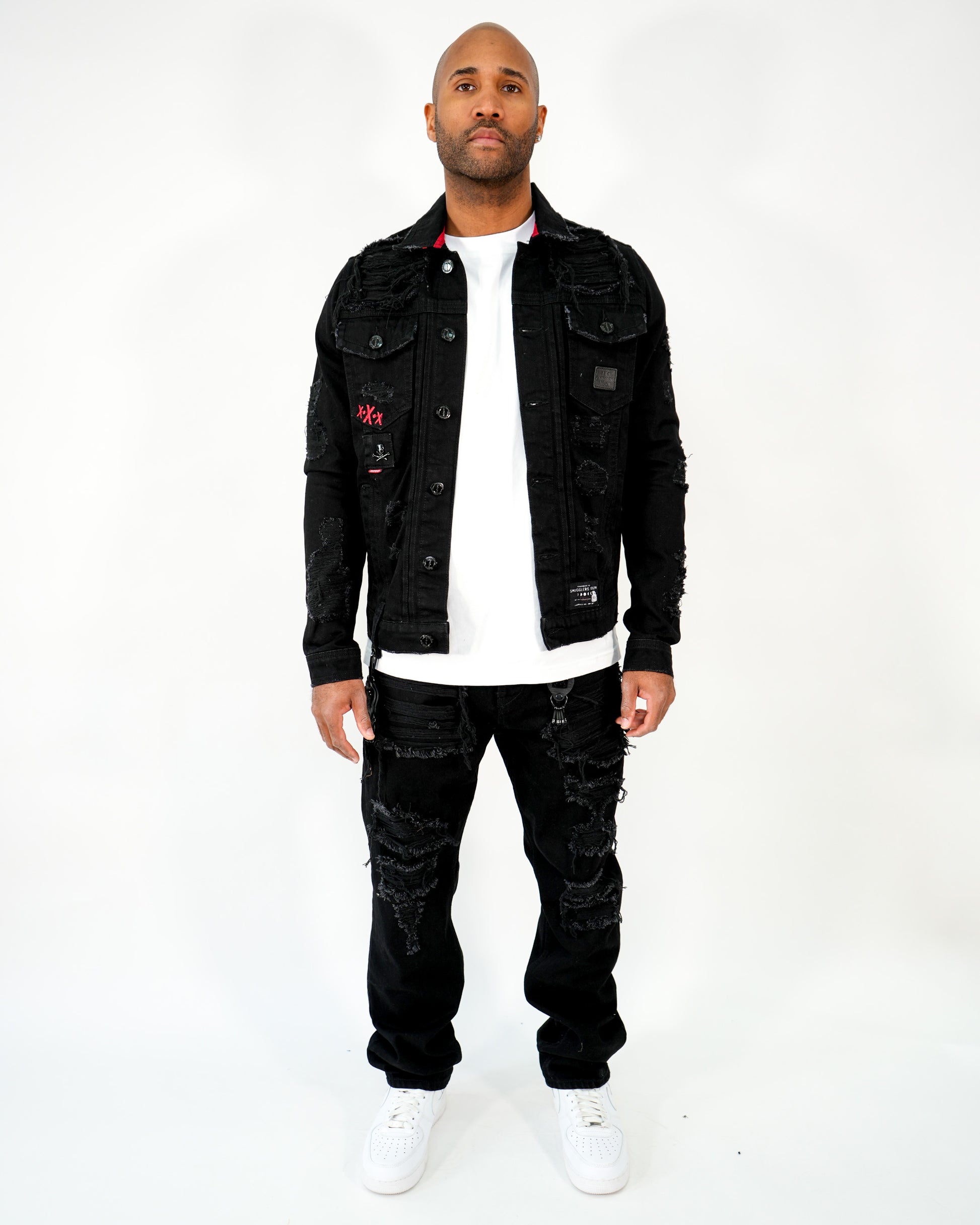 Midnight Operator Black Denim Jacket