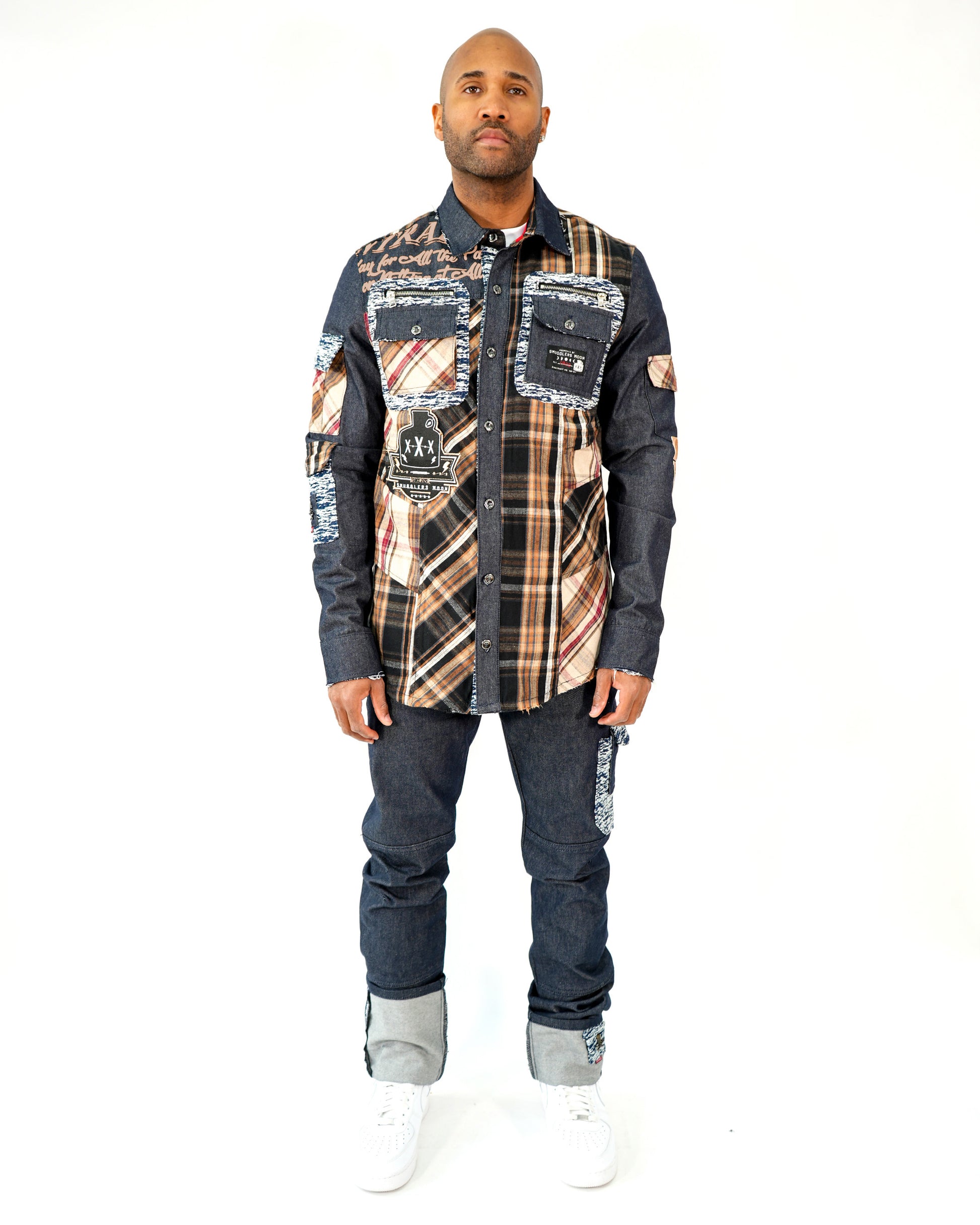 Thief’s Thread Denim Woven Knit Flannel