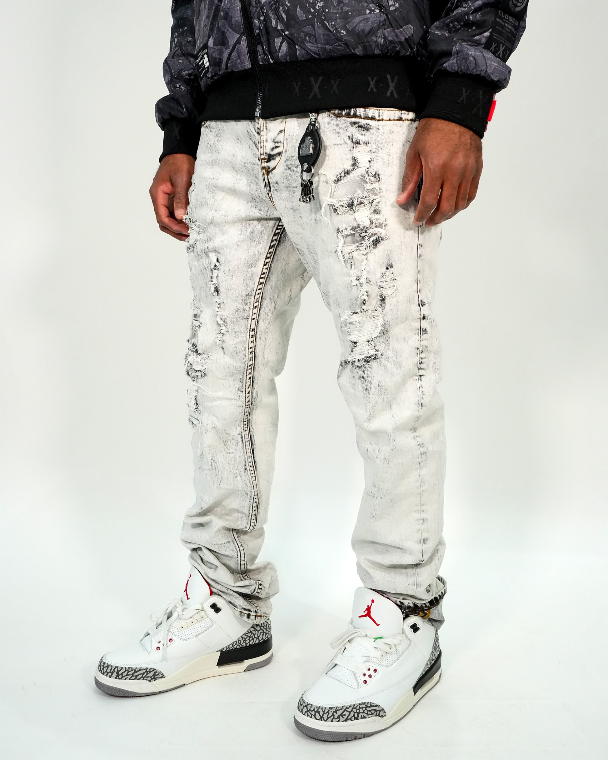 Cartel Coal Acid Grey Denim Jeans