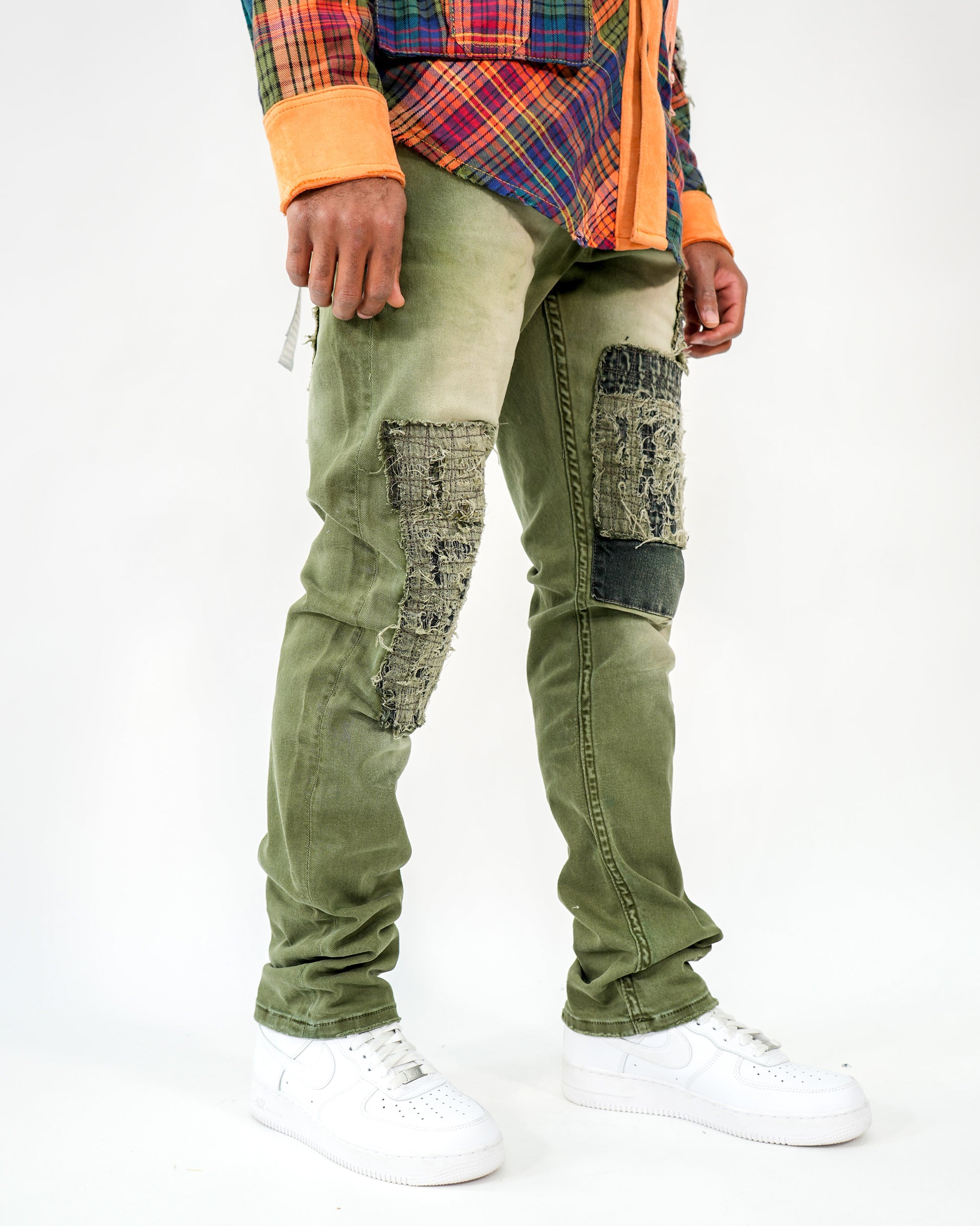 Cache Carrier Olive Denim Jeans