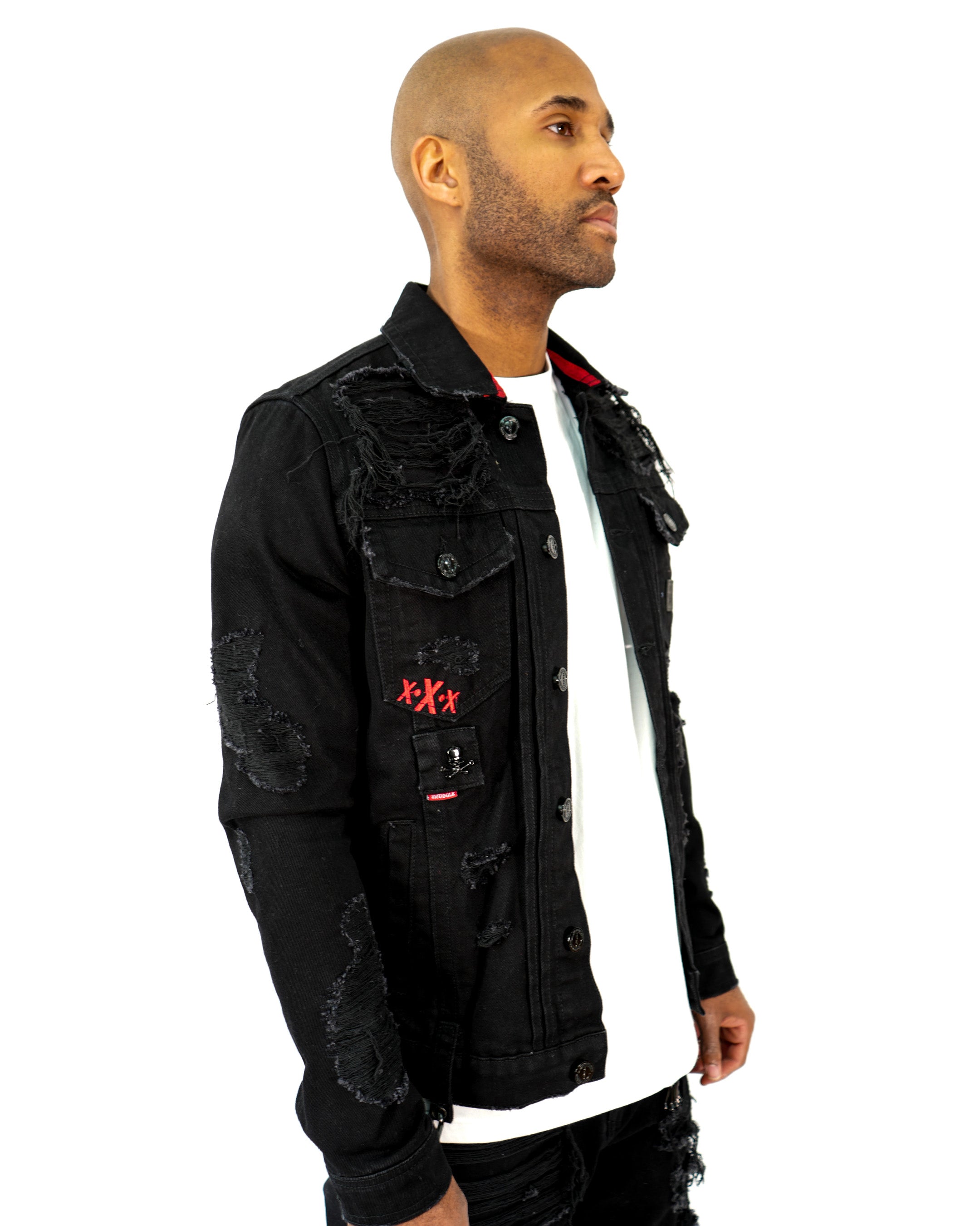 Midnight Operator Black Denim Jacket