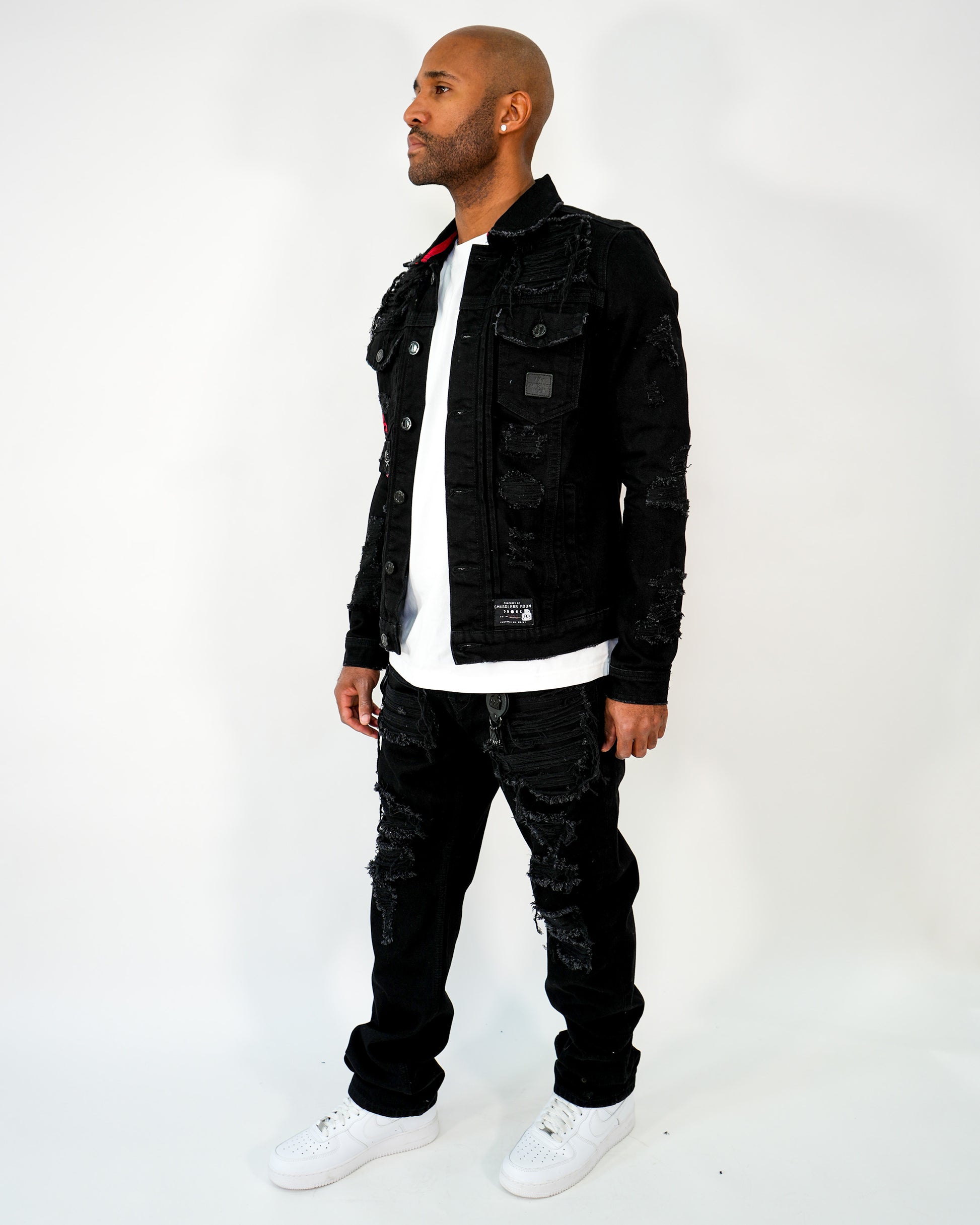 Midnight Operator Black Denim Jacket