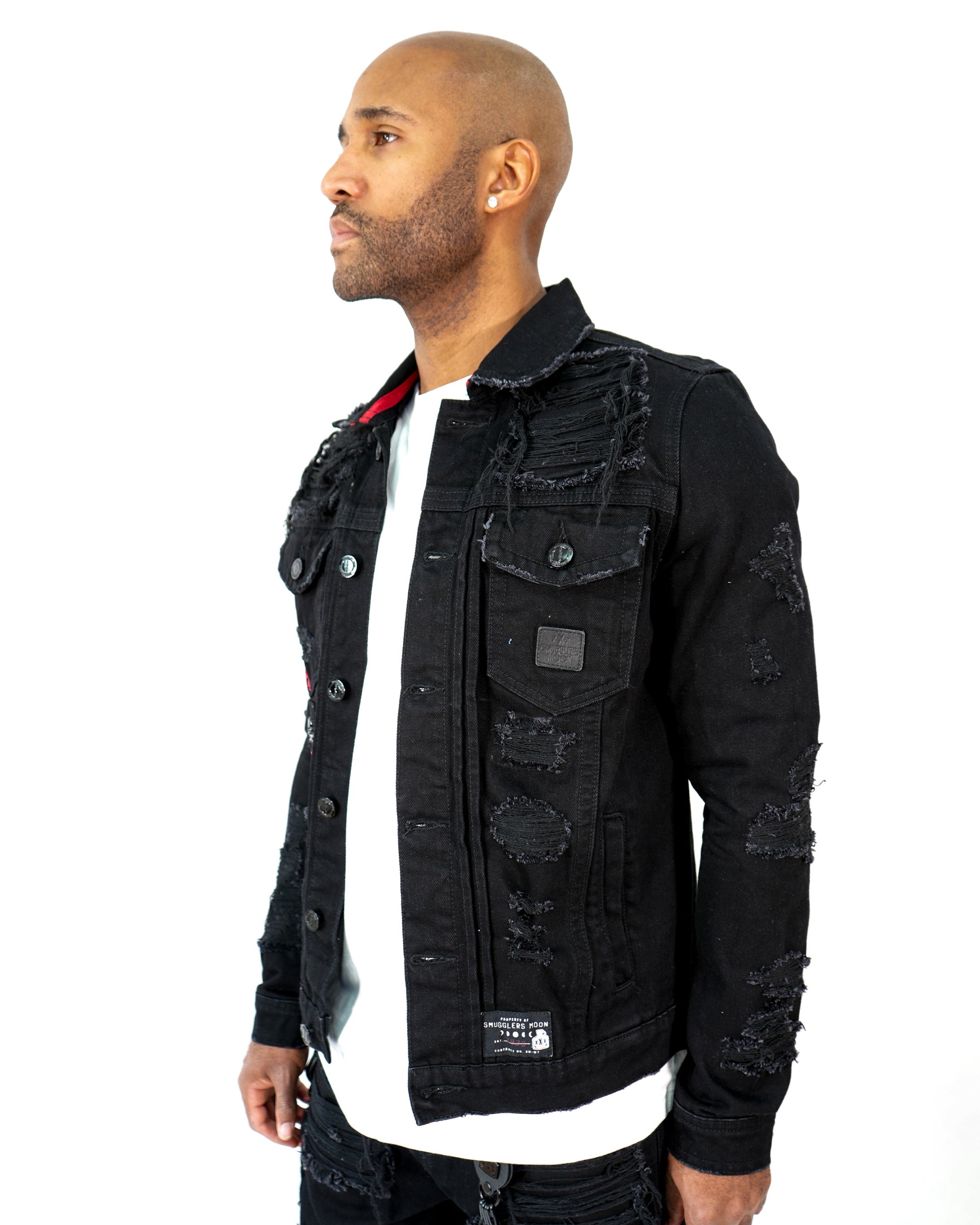 Midnight Operator Black Denim Jacket