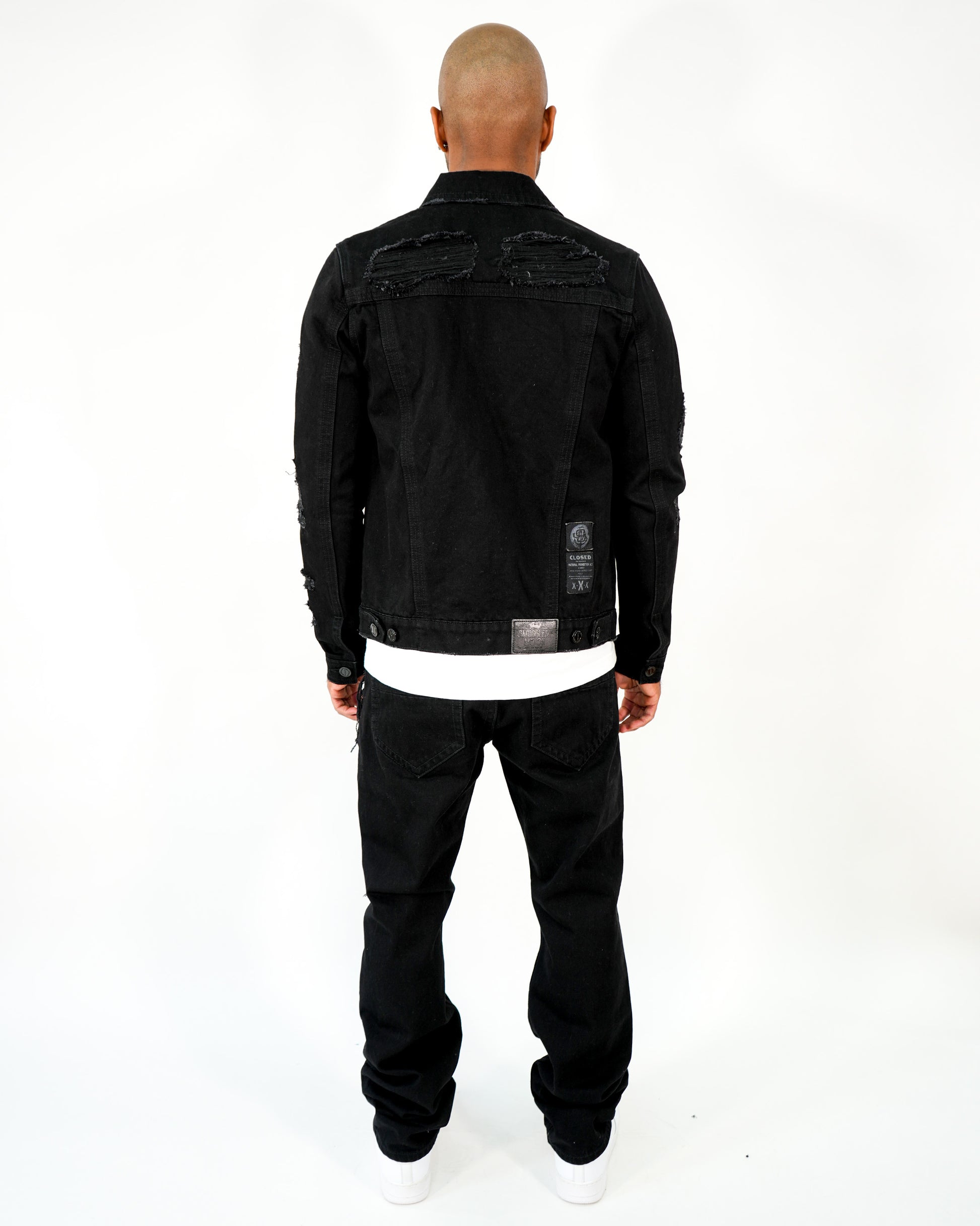 Midnight Operator Black Denim Jacket