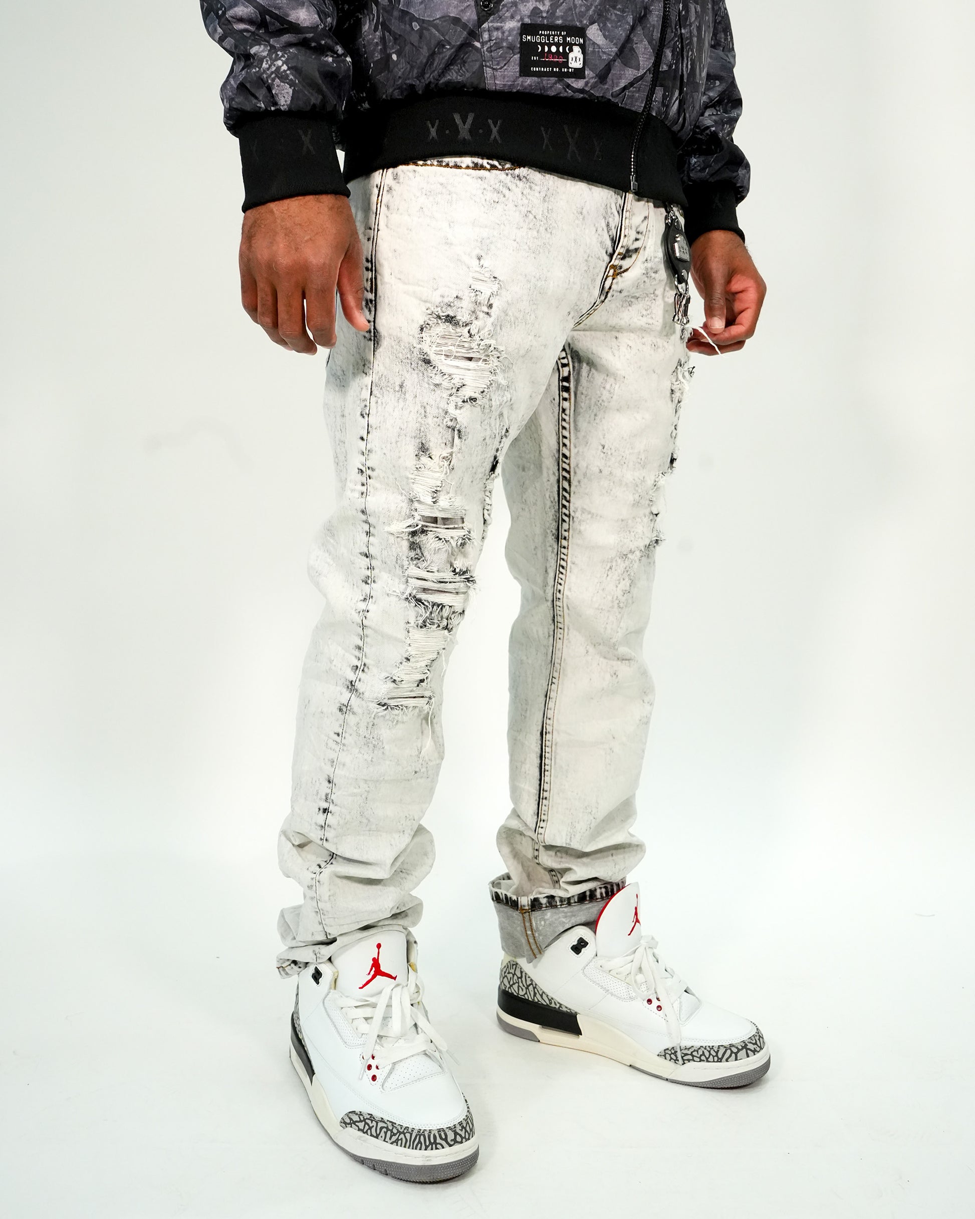 Cartel Coal Acid Grey Denim Jeans