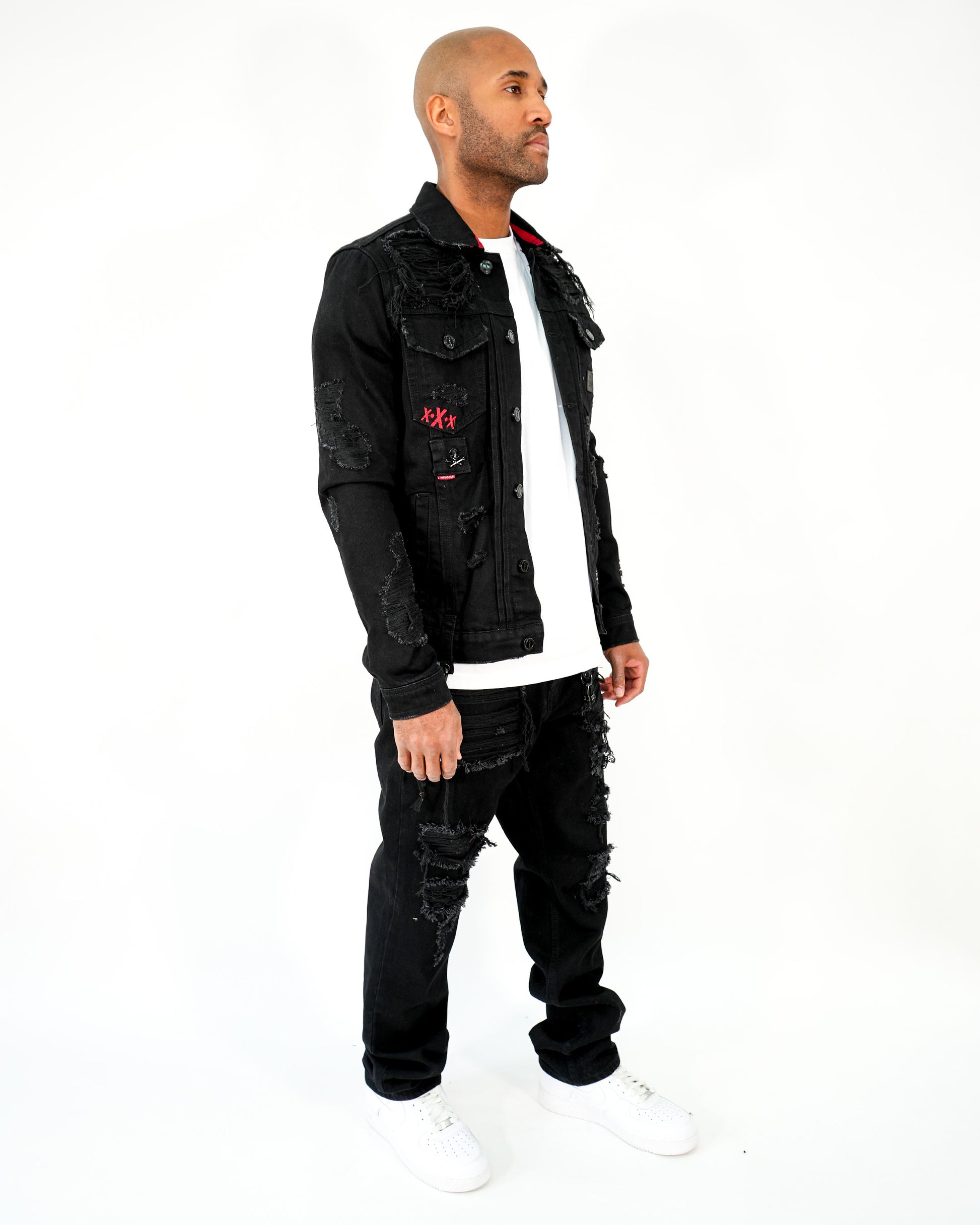 Midnight Operator Black Denim Jacket