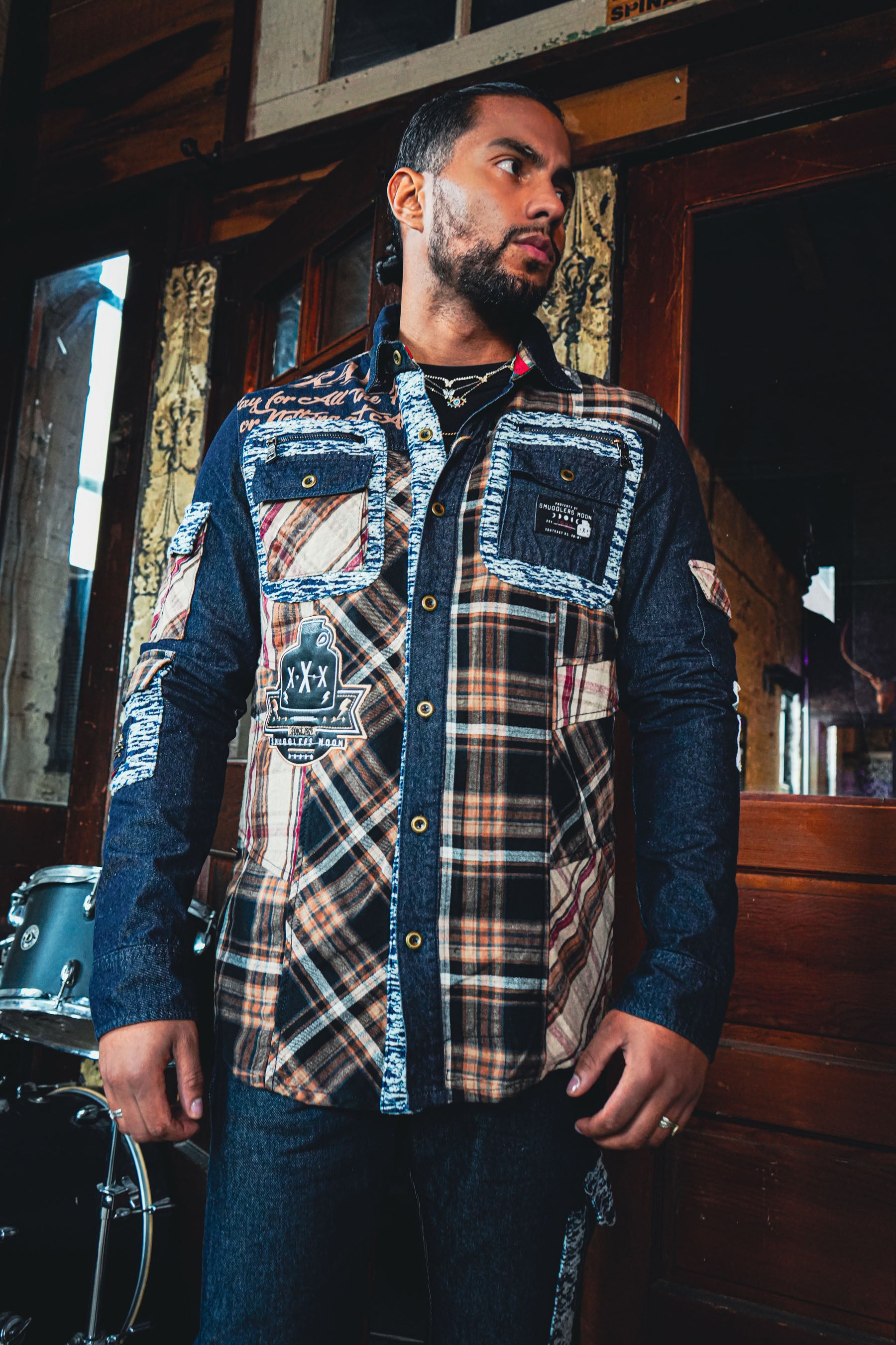 Thief’s Thread Denim Woven Knit Flannel