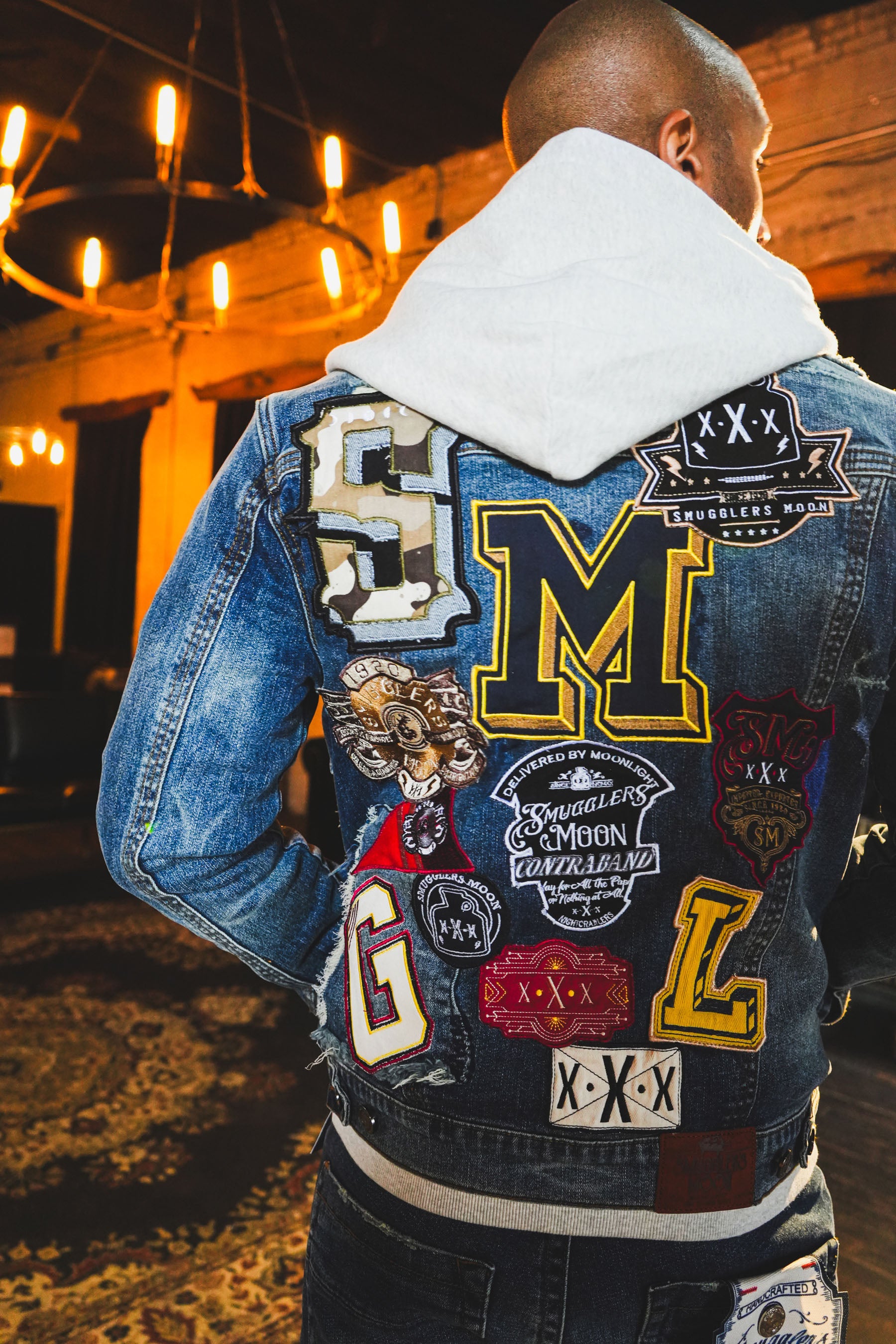 Label Larceny Embroidered Denim Jacket