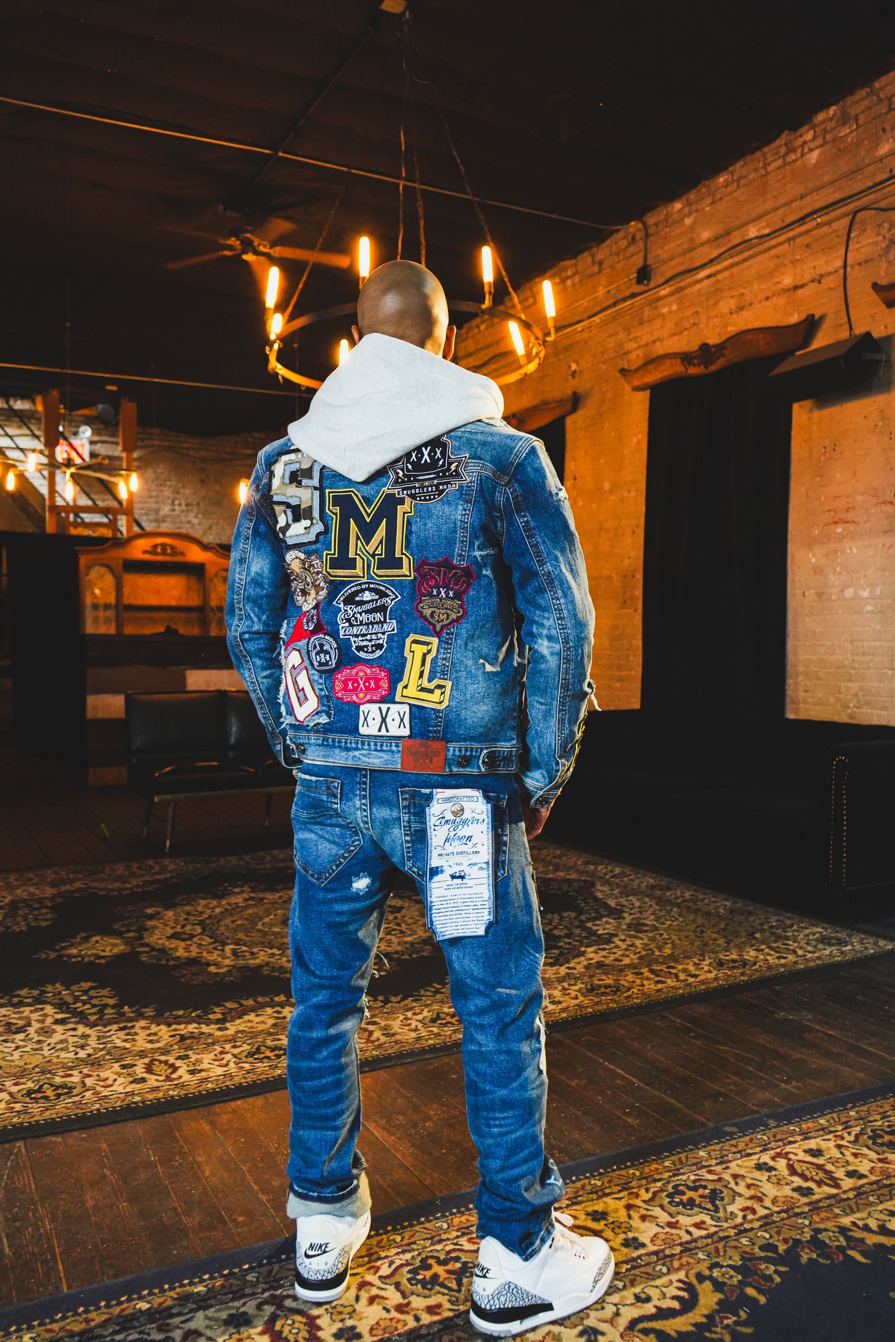 Label Larceny Embroidered Denim Jacket