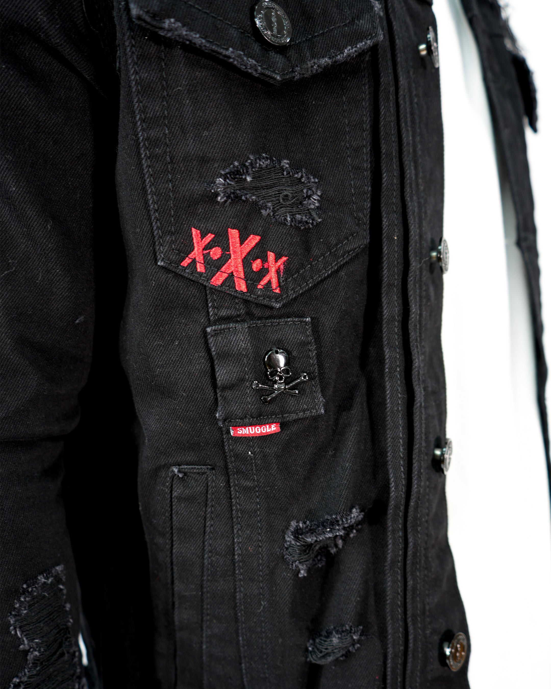 Midnight Operator Black Denim Jacket