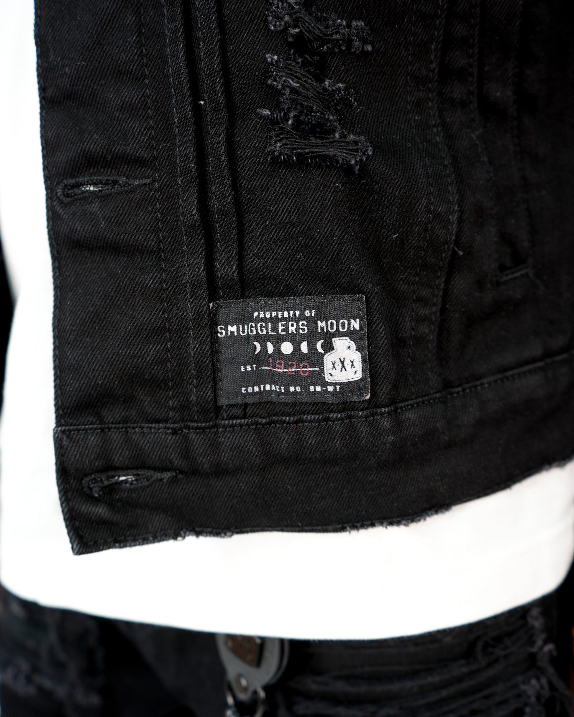 Midnight Operator Black Denim Jacket