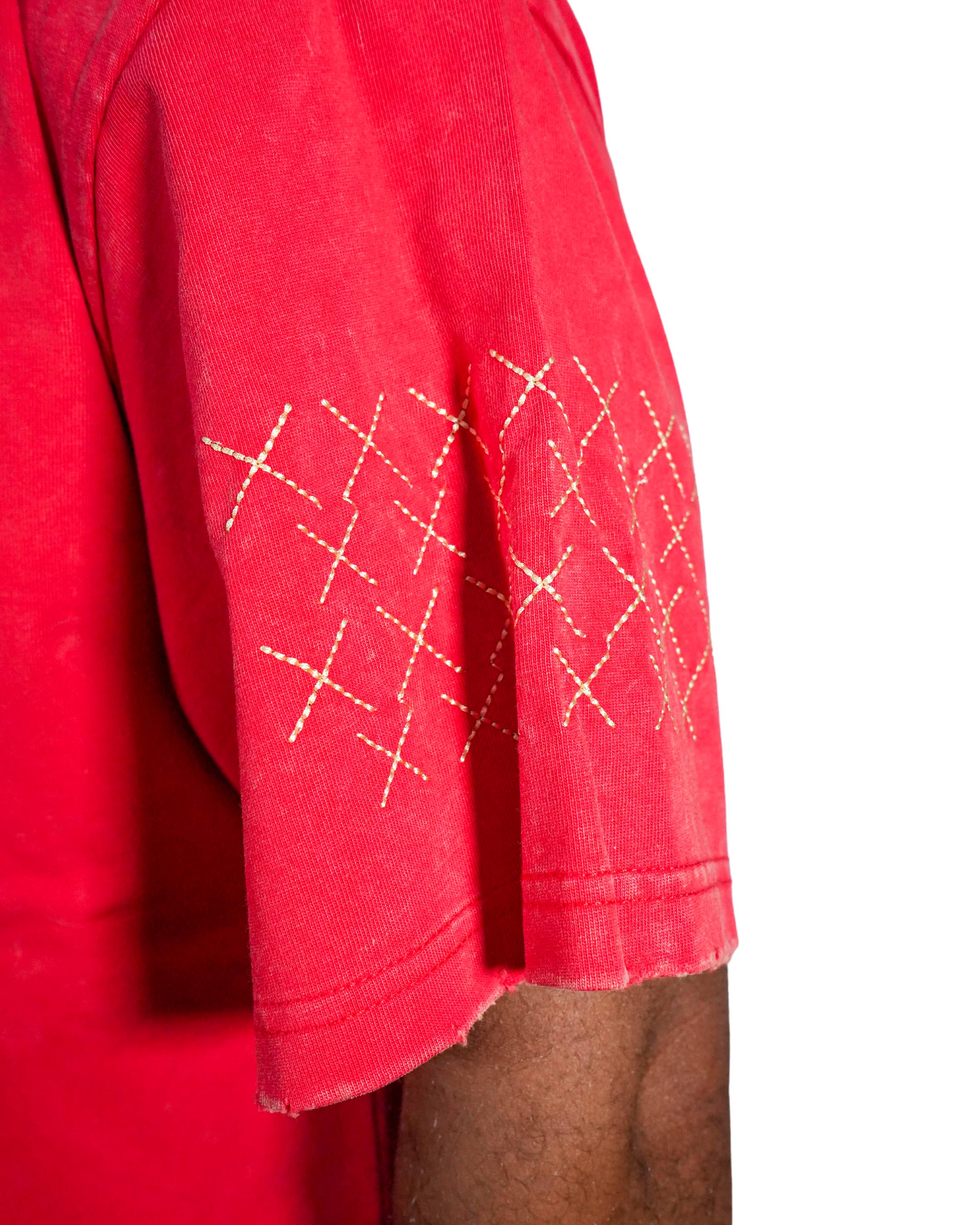 Smugglers Key Master Oversized Knit Red T-Shirt