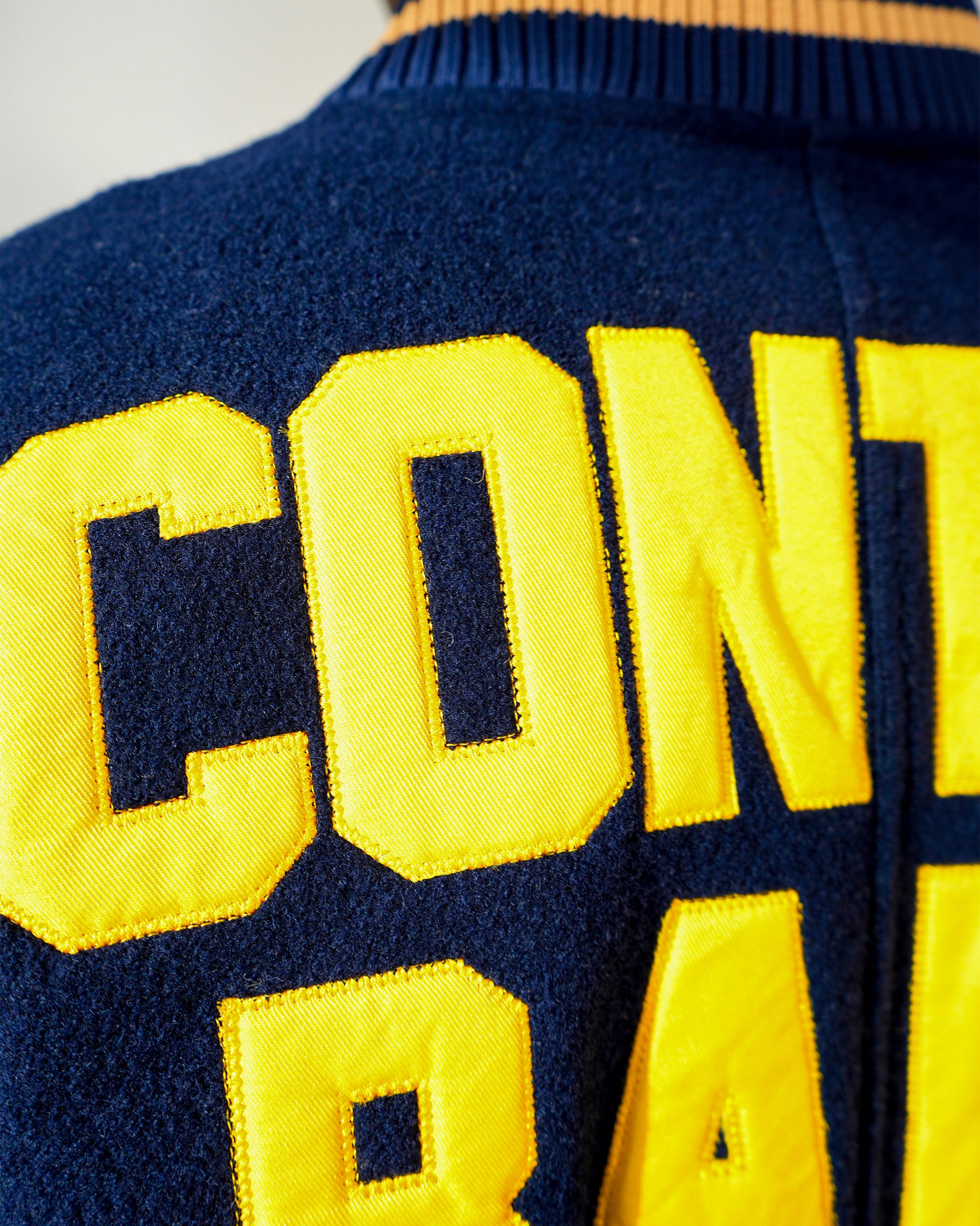 Contraband Varsity Navy Twill Jacket