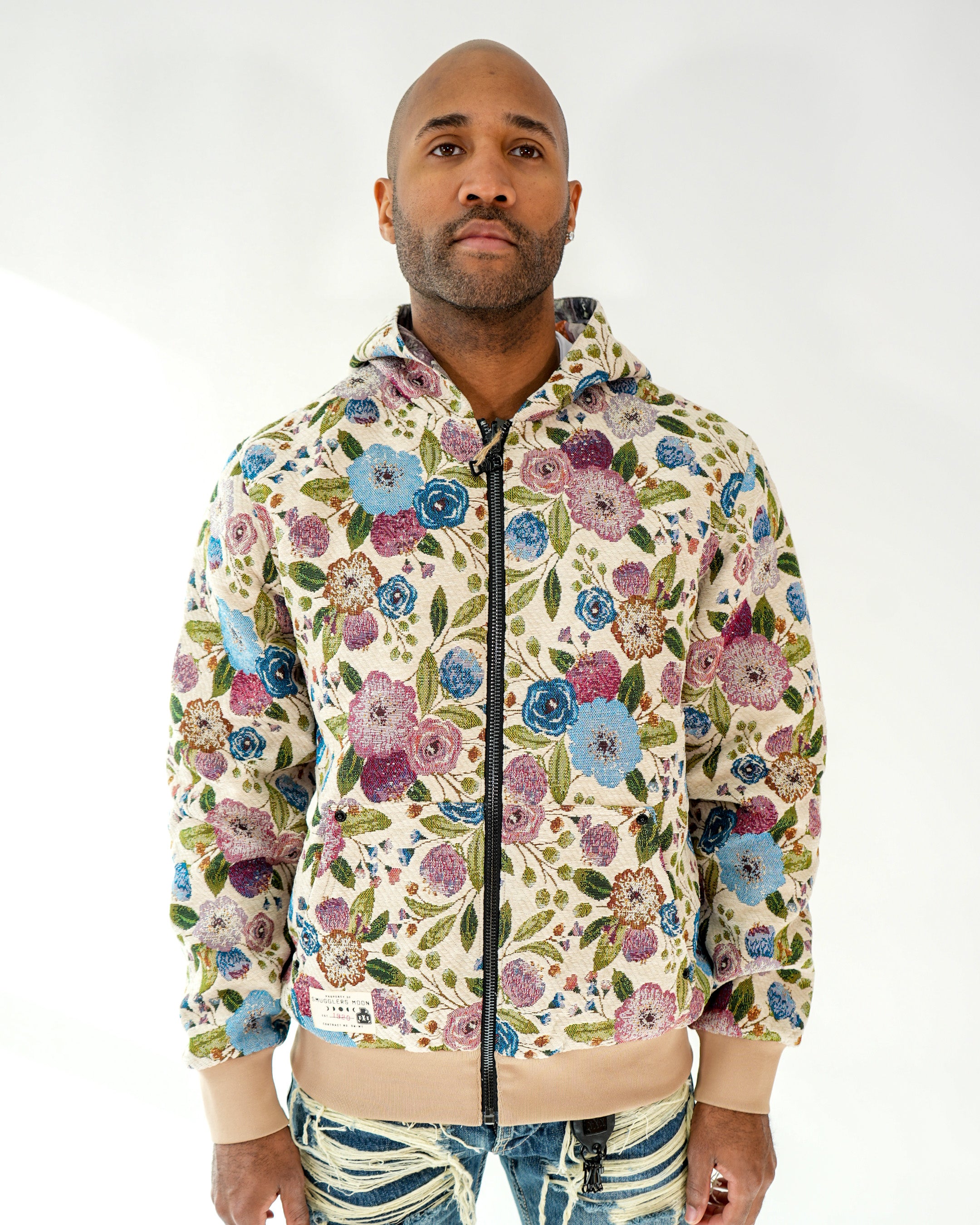 Smuggler’s Stealth Daylight Brocade Reversible Hoodie Jacket