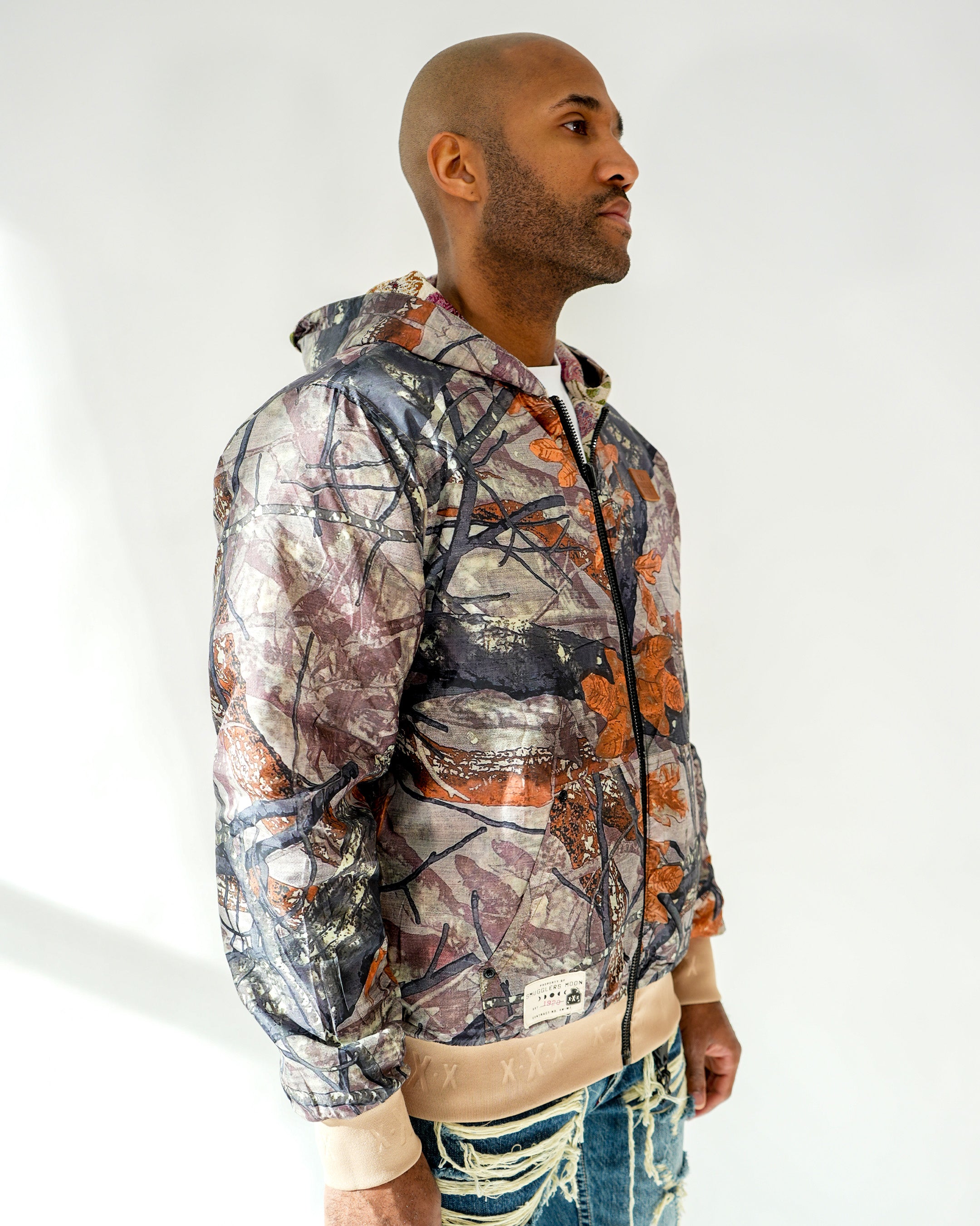 Smuggler’s Stealth Daylight Brocade Reversible Hoodie Jacket