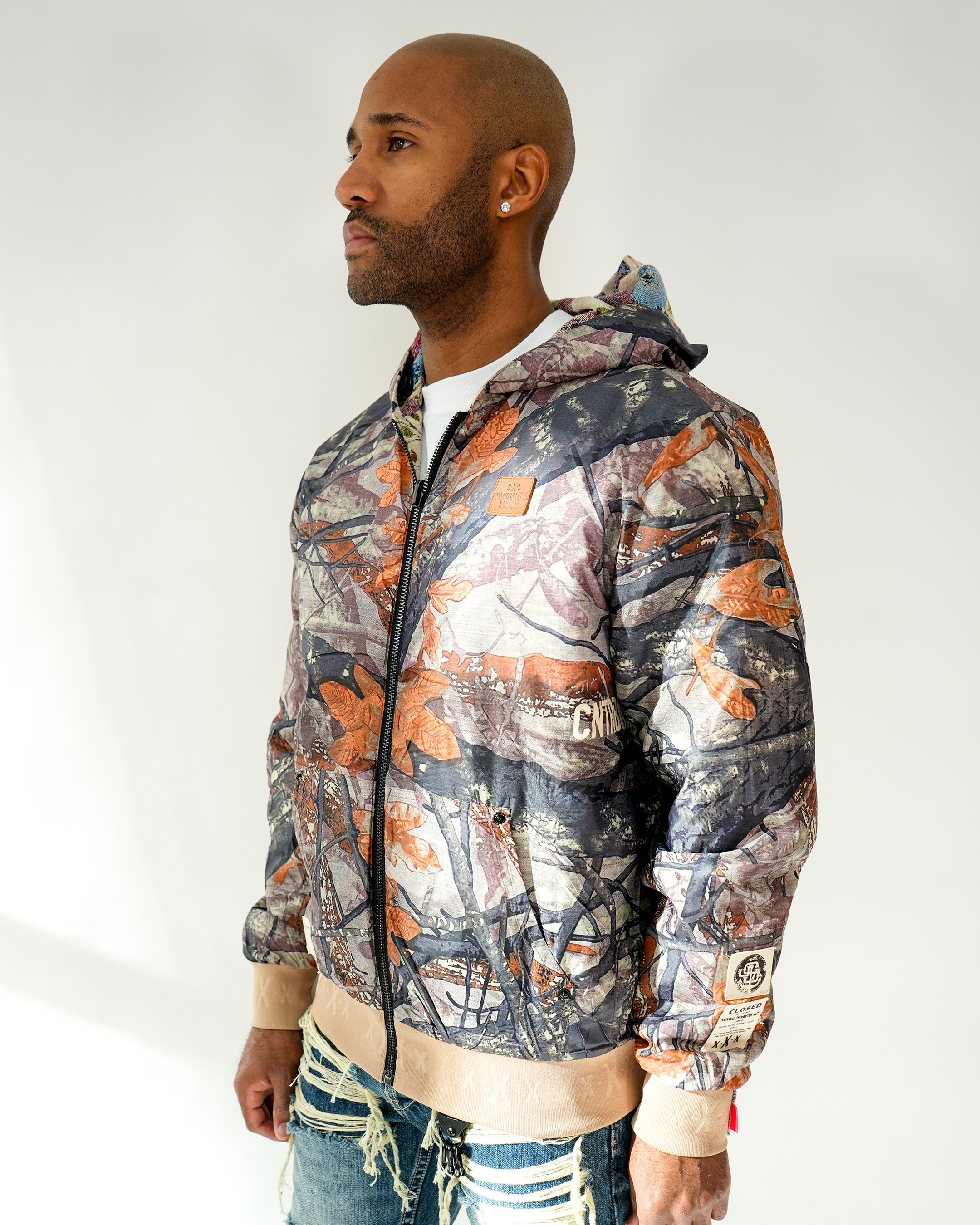 Smuggler’s Stealth Daylight Brocade Reversible Hoodie Jacket