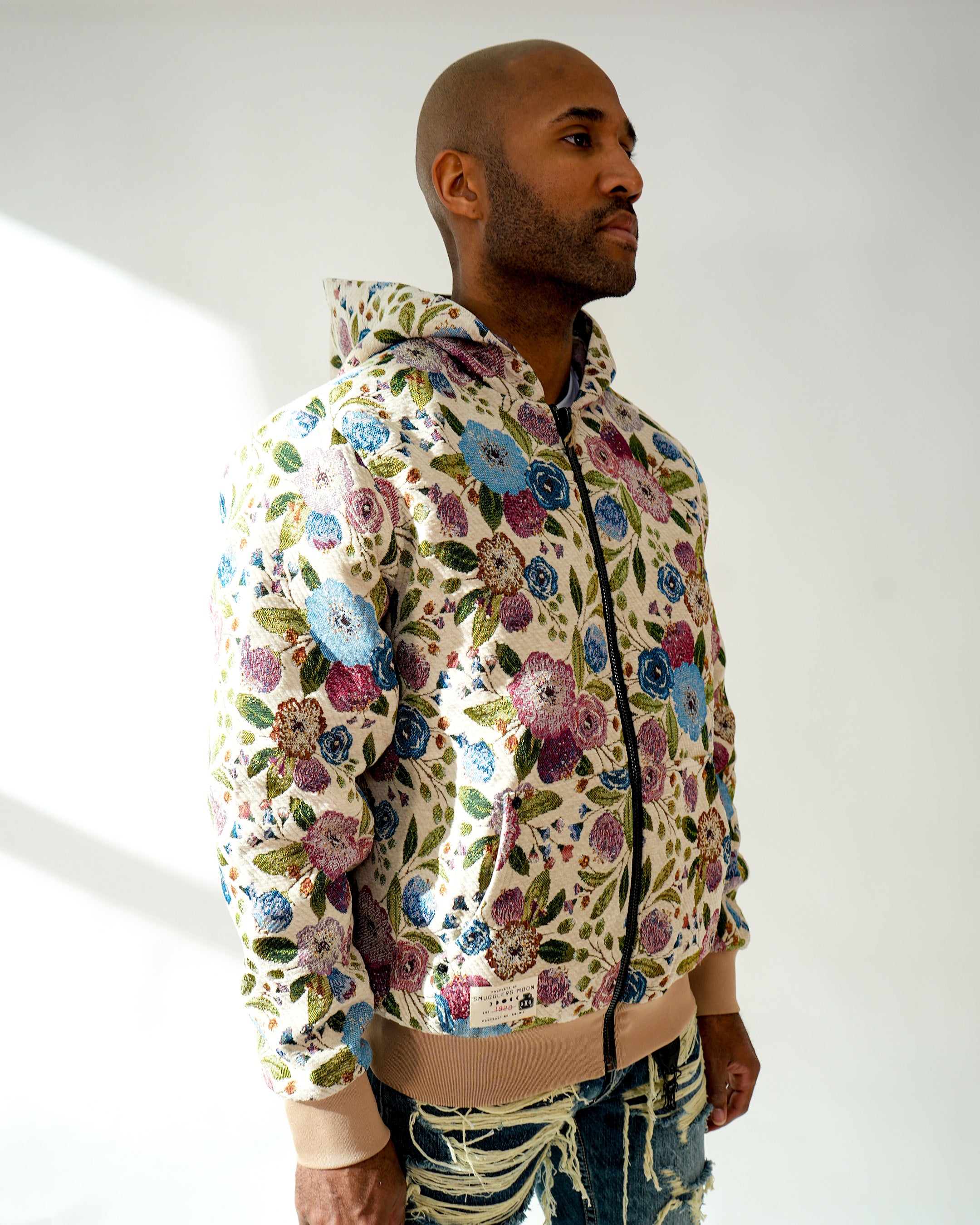 Smuggler’s Stealth Daylight Brocade Reversible Hoodie Jacket